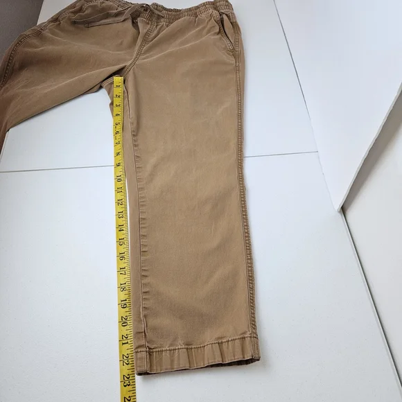 L.L. Bean Womens Lakewashed Chino Pants Mid Rise Pull On Elastic Waistband 12P - Picture 9 of 9